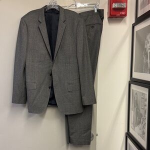 J. Crew Men's Gray Two-Piece Wool Blend Suit